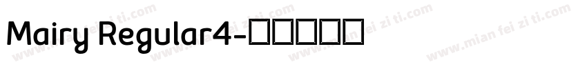 Mairy Regular4字体转换